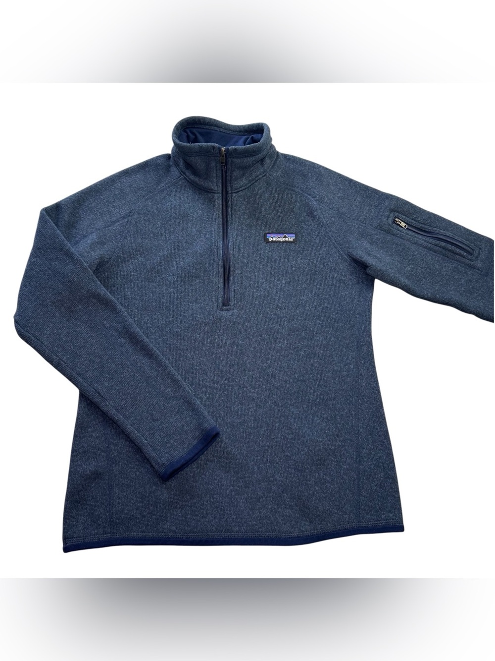 Patagonia Women's Better Sweater 1/4 Zip Fleece Pullover Jacket Blue size Small